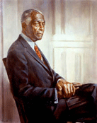 A portrait of Dr. Benjamin Mays.