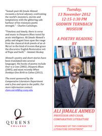A thumbnail of the PDF- A Poetry Reading by Professor Ali Jimale Ahmed