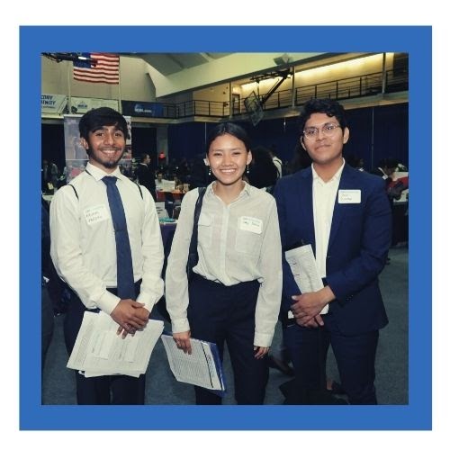 CUNY Service Corps Main Image 002 Three people standing together.
