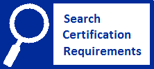 Search Certification Requirements Button