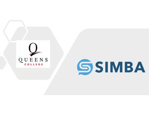 Queens College Logo and SIMBA Logo.