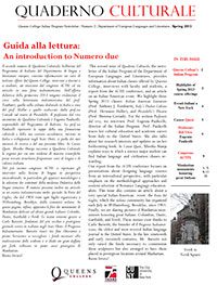 Thumbnail of the PDF – Quaderno Culturale: Numero due.