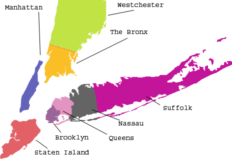 Globe NY map