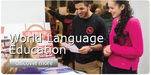 World Language Education Button