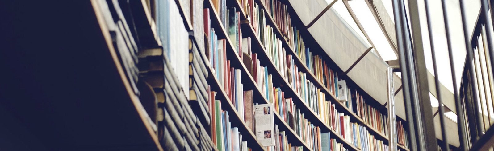 Bookshelves full of books. Bookshelves full of books.