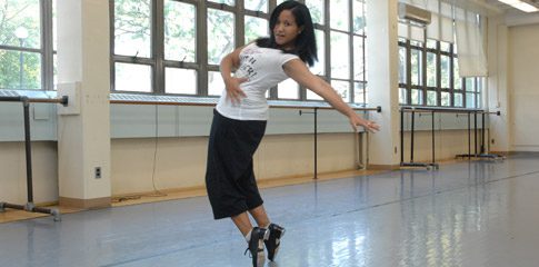 Christina Jacildo dancing.