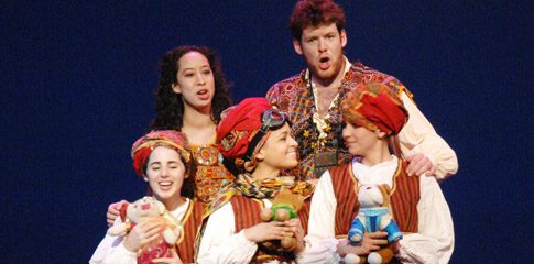 Max Roll singing in the QC production of Mozart's opera, The Magic Flute