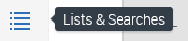 A screenshot of the Lists & Searches icon.