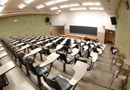 A view of Kiely Lecture Hall 250
