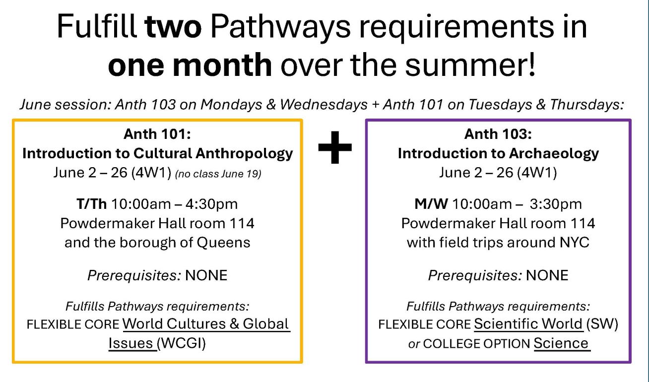 Anthropology Pathways Summer 1