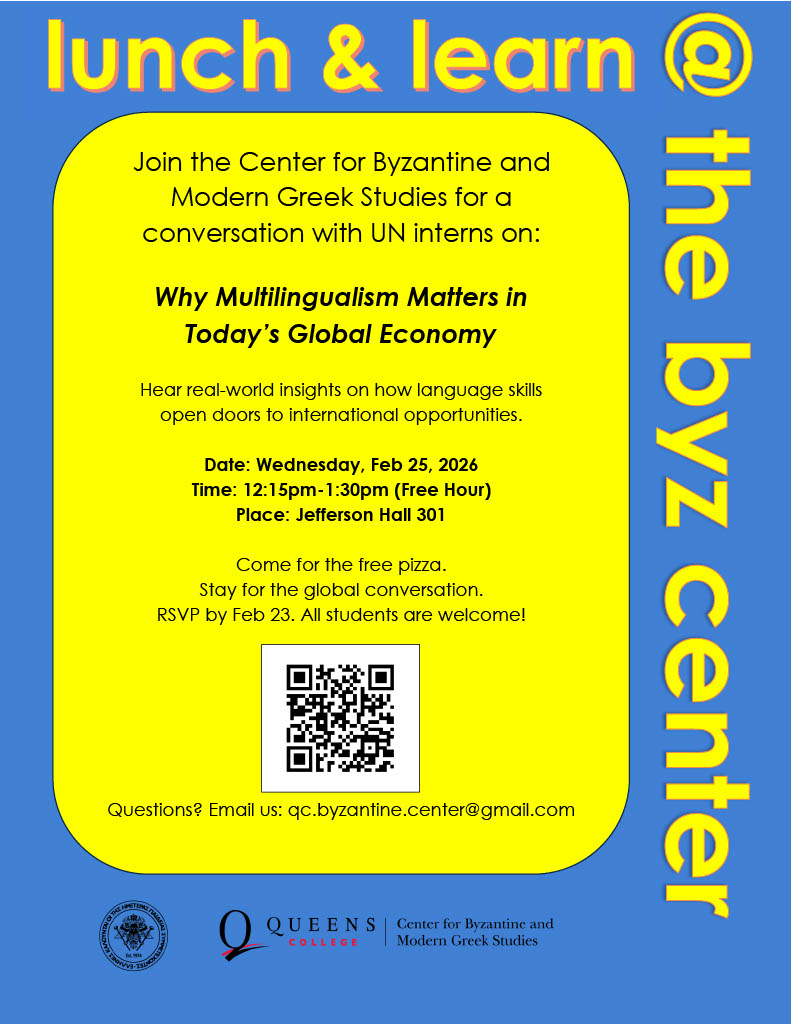 February 25, 2026 Lunch and learn. Why multilingualism matters in today’s global economy Poster