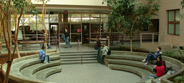 People sitting outdoors.