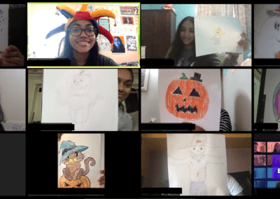 A screenshot of a Group Video Call Drawing Competition.