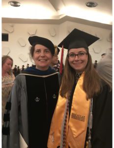 Photo of Clare Carroll and Graduate Allison Thorsen