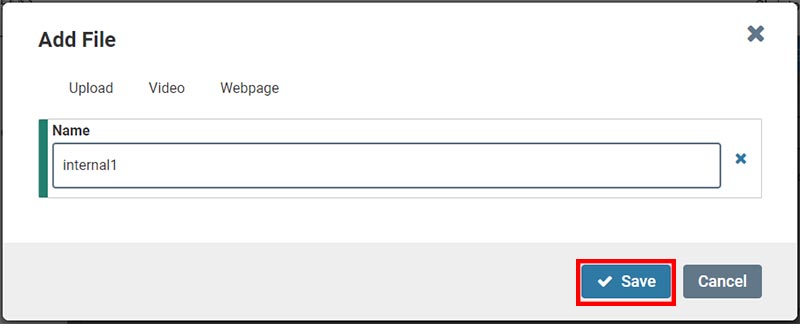 Screenshot indicating the Save button.