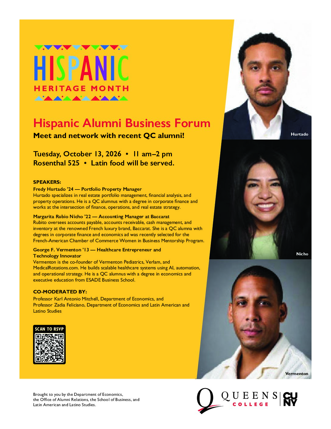 Hispanic Alumni Professionals Forum Flyer