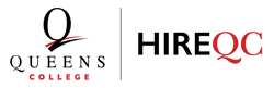 Queens College Logo and Hire QC Logo