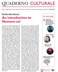 Thumbnail of the PDF – Quaderno Culturale: Numero sei.