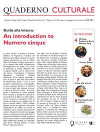 Thumbnail of the PDF – Quaderno Culturale: Numero cinque.
