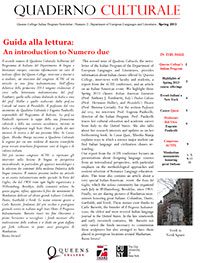 Thumbnail of the PDF – Quaderno Culturale: Numero due.