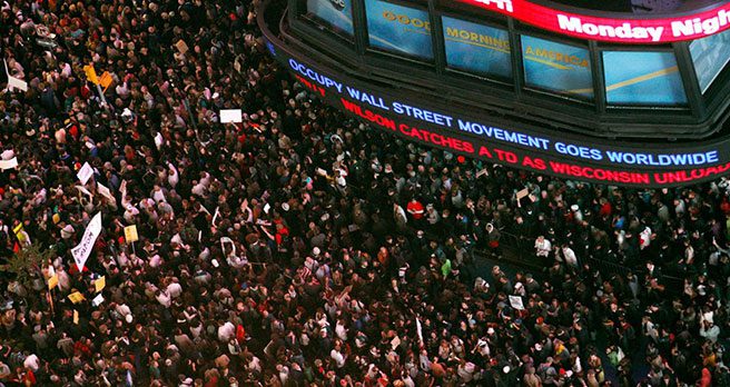 MA Program. A crowd of people outside of a building. A crowd of people outside of a building.