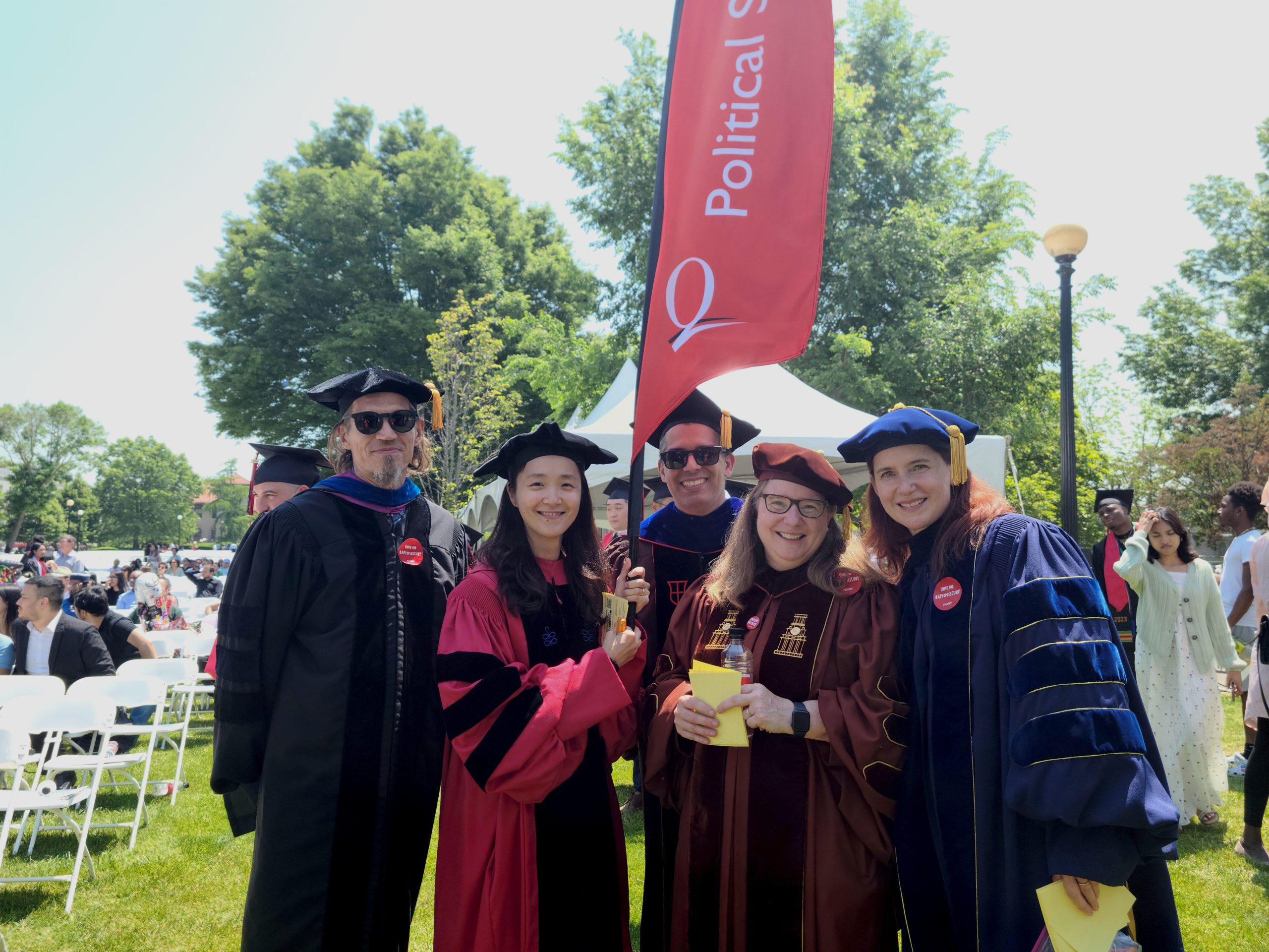 QC Political Science faculty celebrated our graduates at the last Commencement Ceremonies.