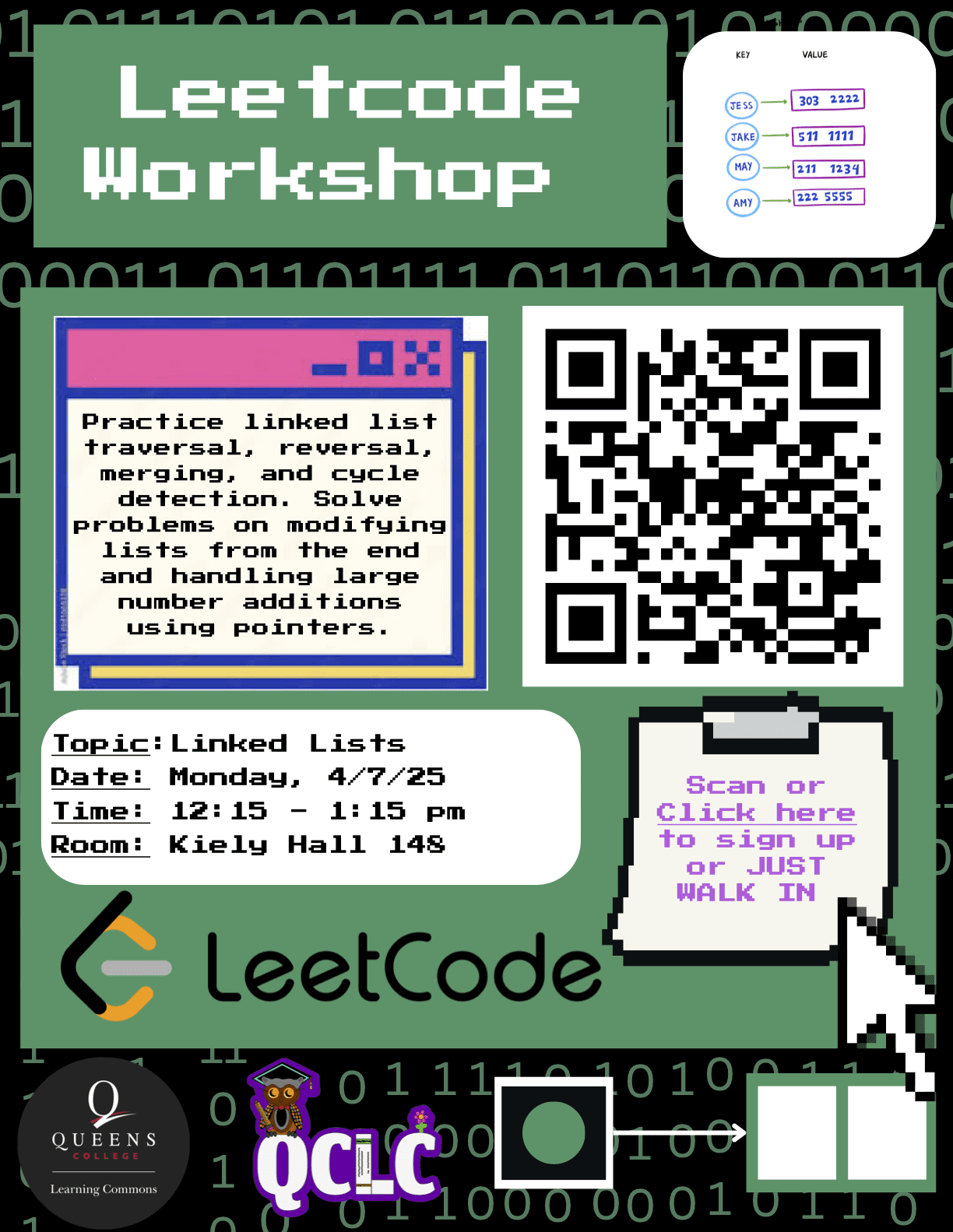 SP25 Leetcode Workshop #3 Flyer