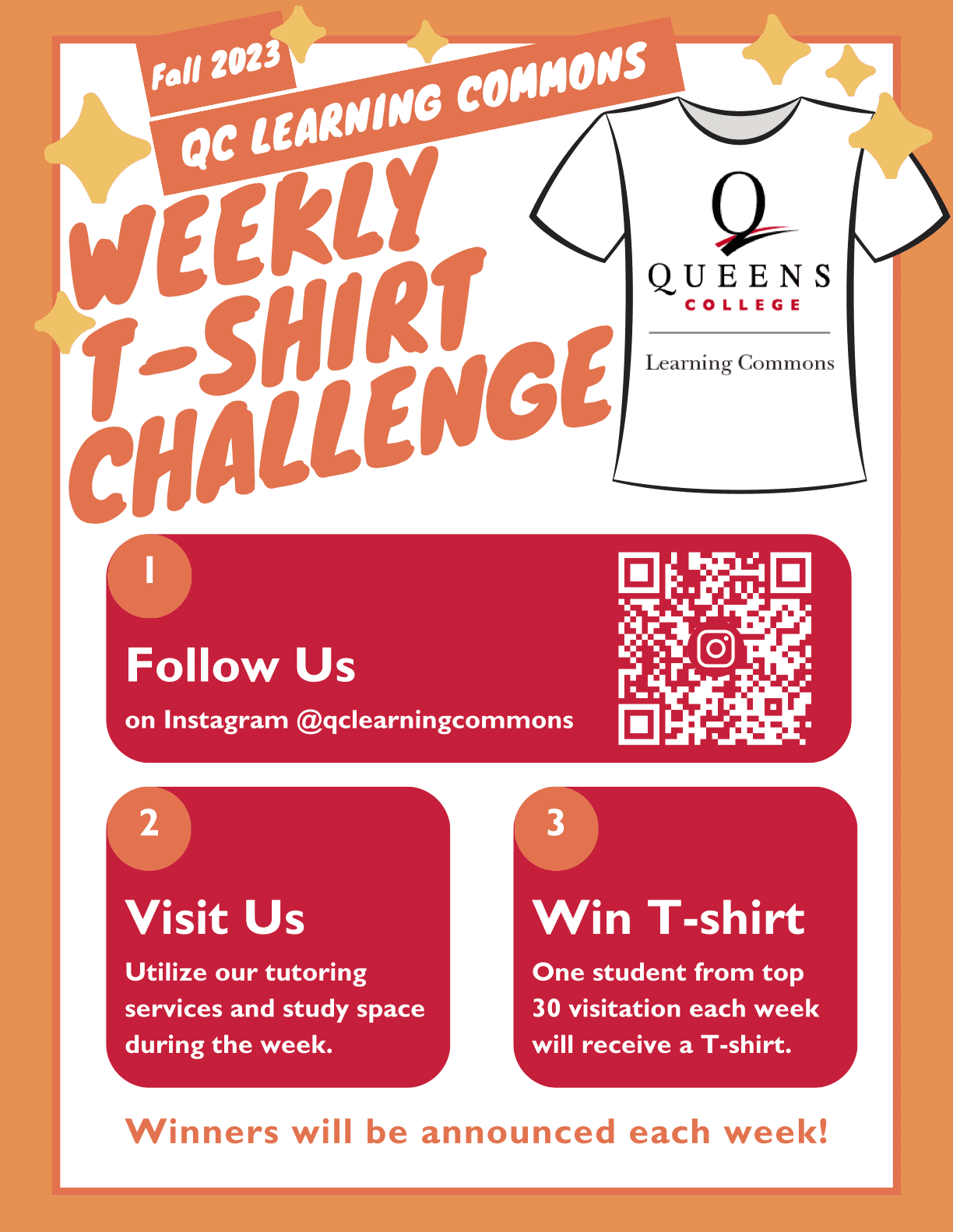 FA23 – QCLC Weekly T-Shirt Challenge