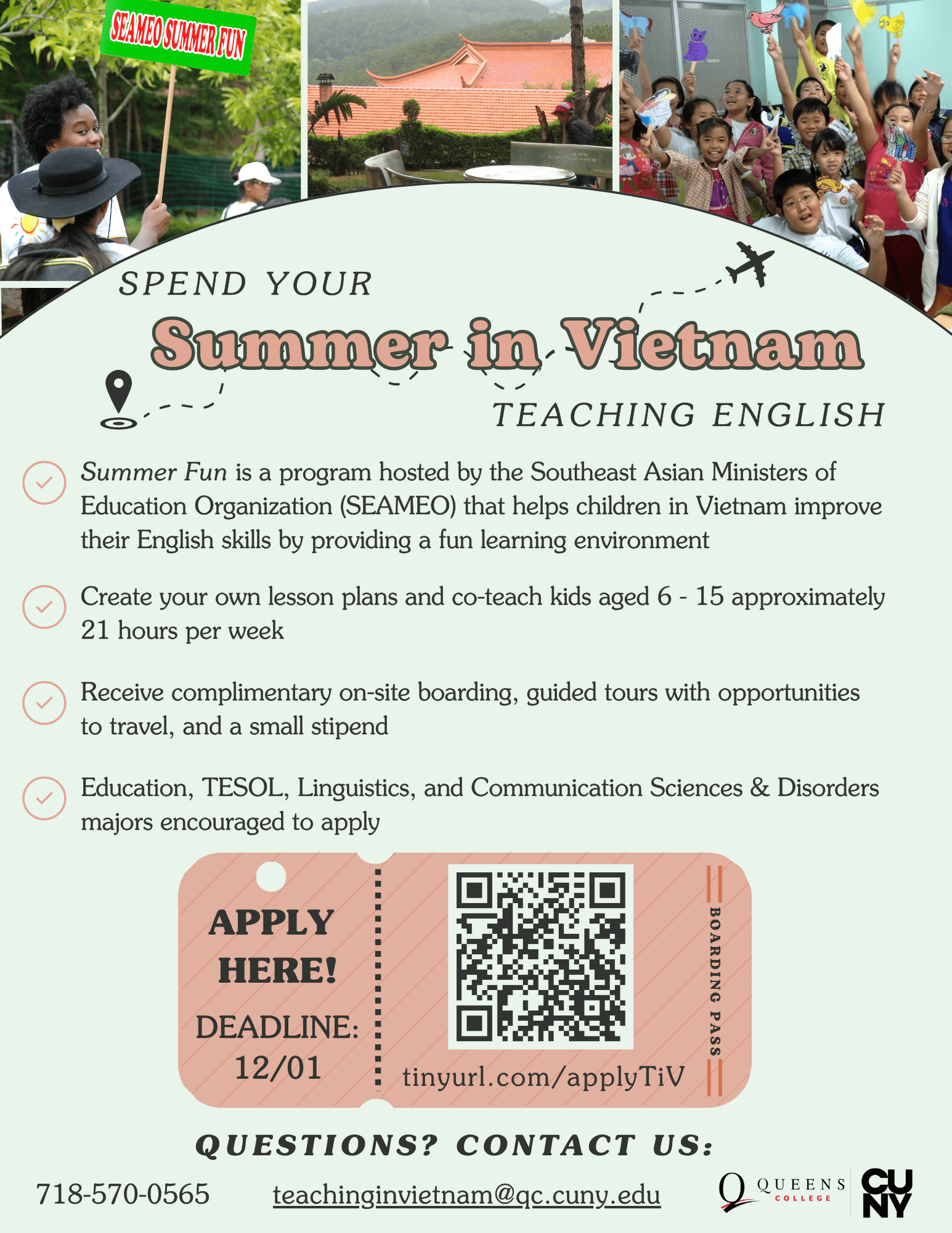 Extended 2024 Vietnam Program Application Flyer