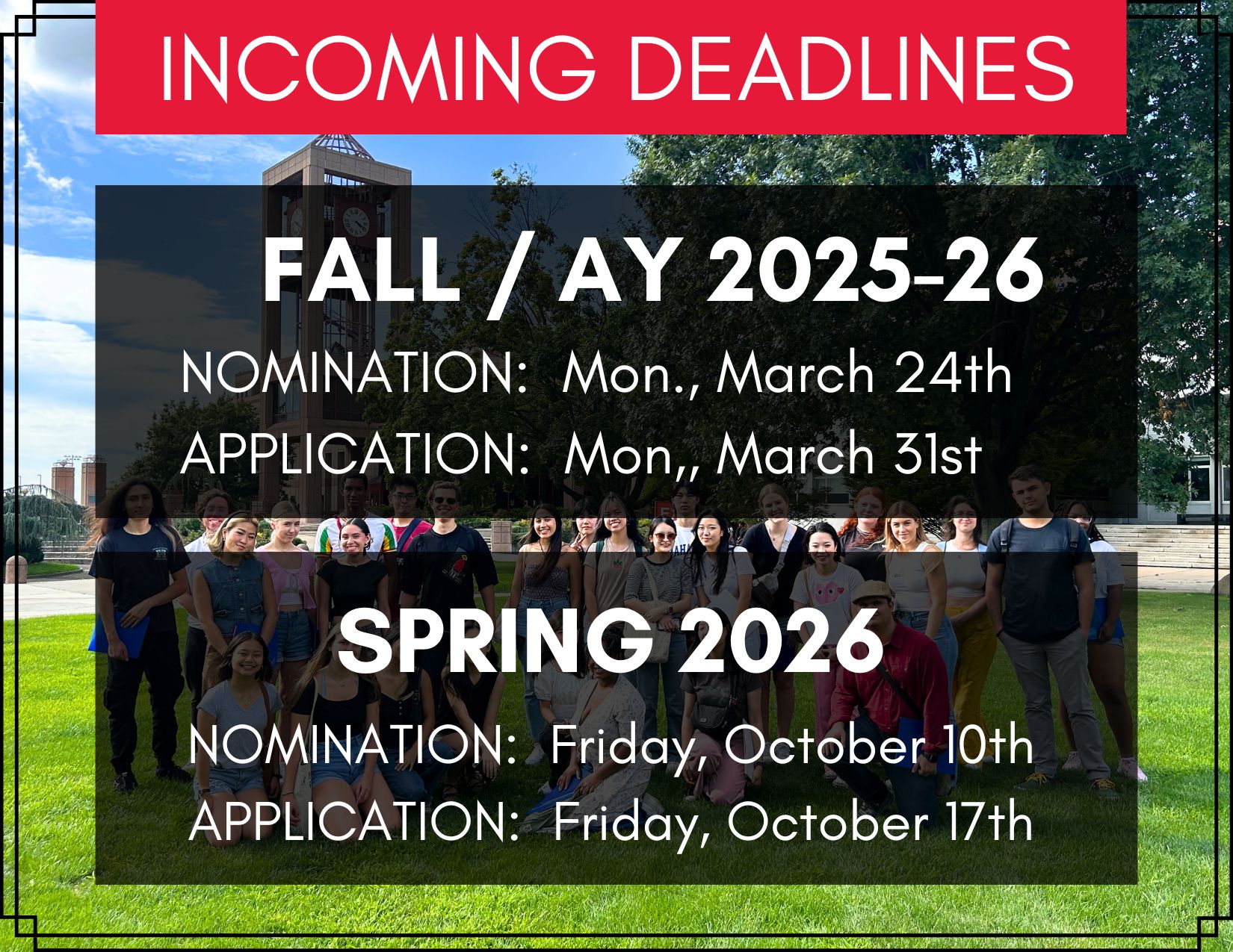 Copy of Fall 2025 & Spring 2026 Incoming Deadlines_UPDATED