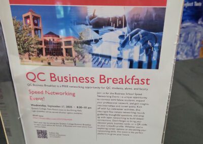 Business Network Speed Networking Event Flyer on Table