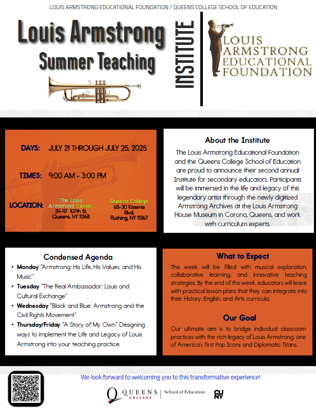 Louis Armstrong Summer Teaching Institute 2025 image