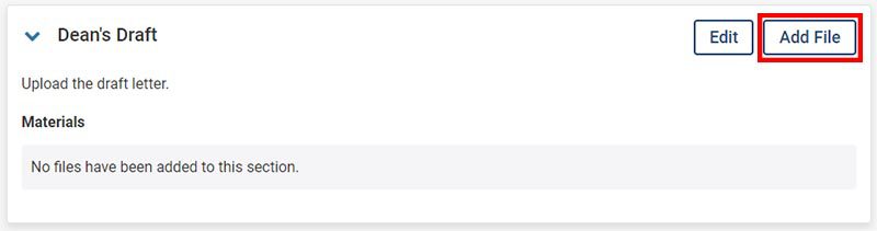 Add File Screenshot indicating the Add File button.