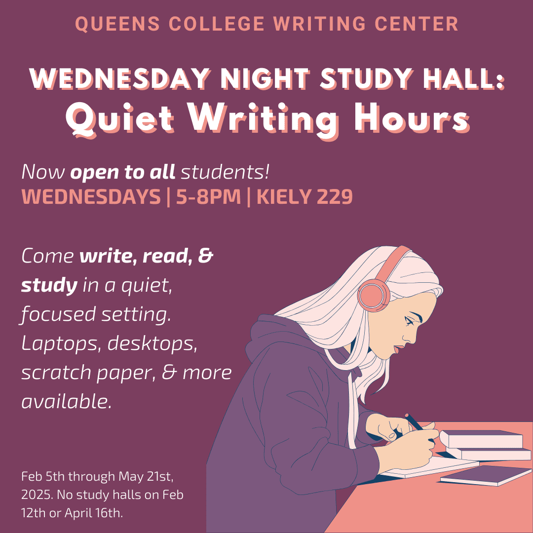 Writing Workshops | Writing Center | Queens College, CUNY
