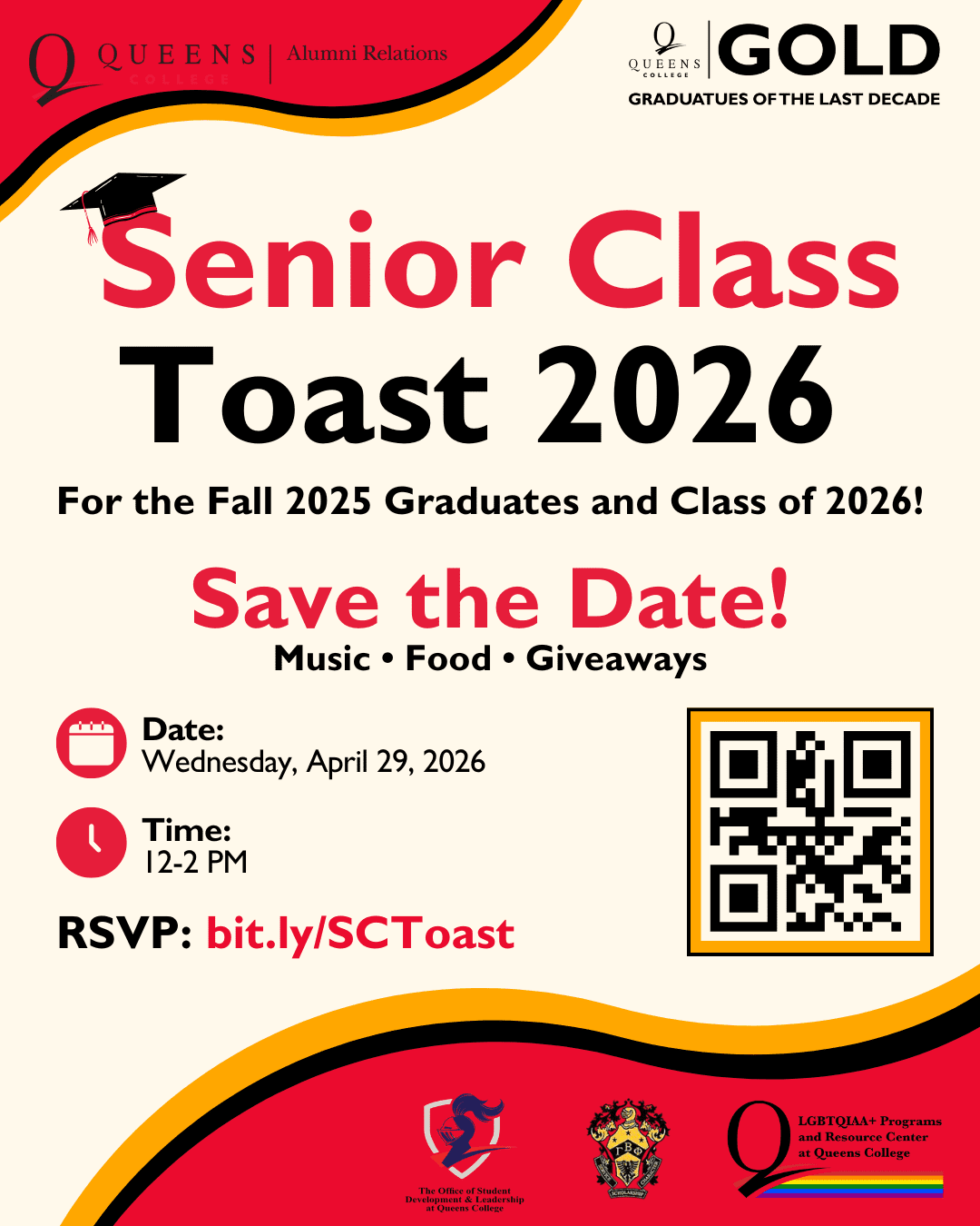 4-29-26 Senior Class Toast 2026 - Save the Date 4-29-26 Senior Class Toast 2026 - Save the Date