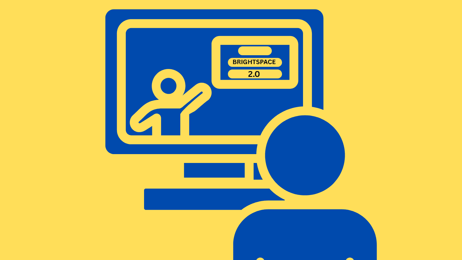 Illustration of a person sitting in front of a computer.