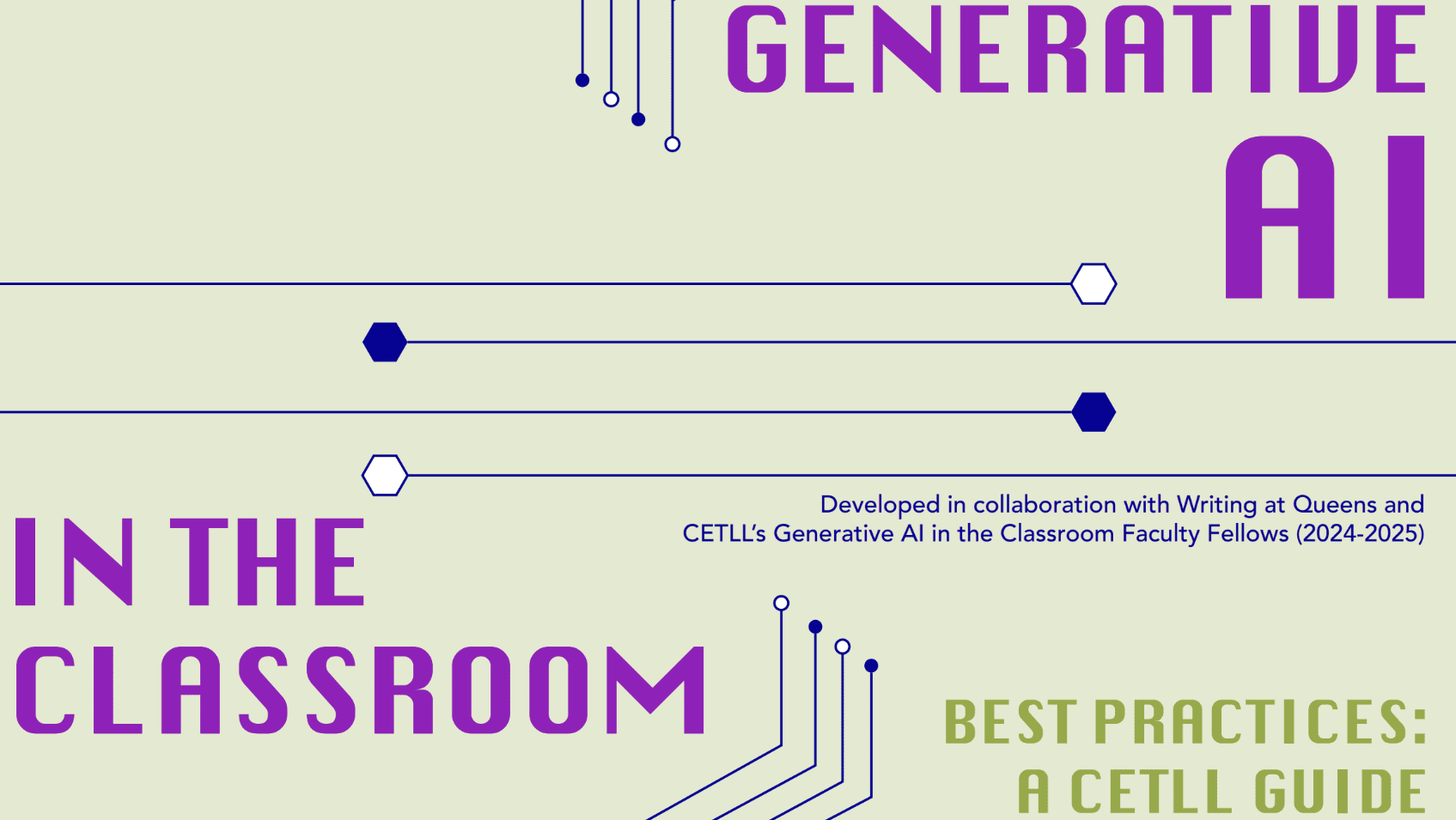 Cover of Generative AI in the Classroom: Best Practices, a CETLL Guide