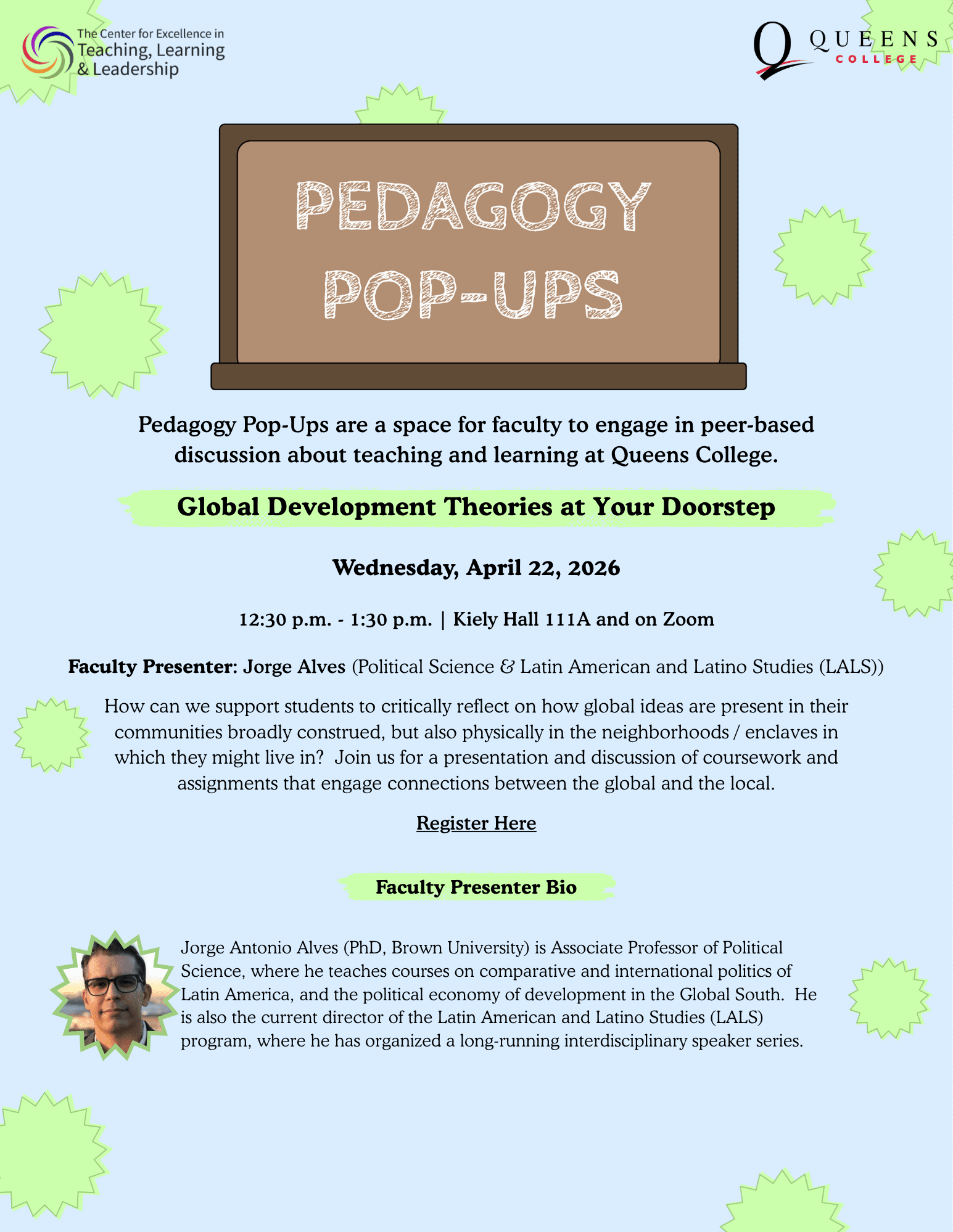 April 29 Pedagogy Pop-Up Flyer.