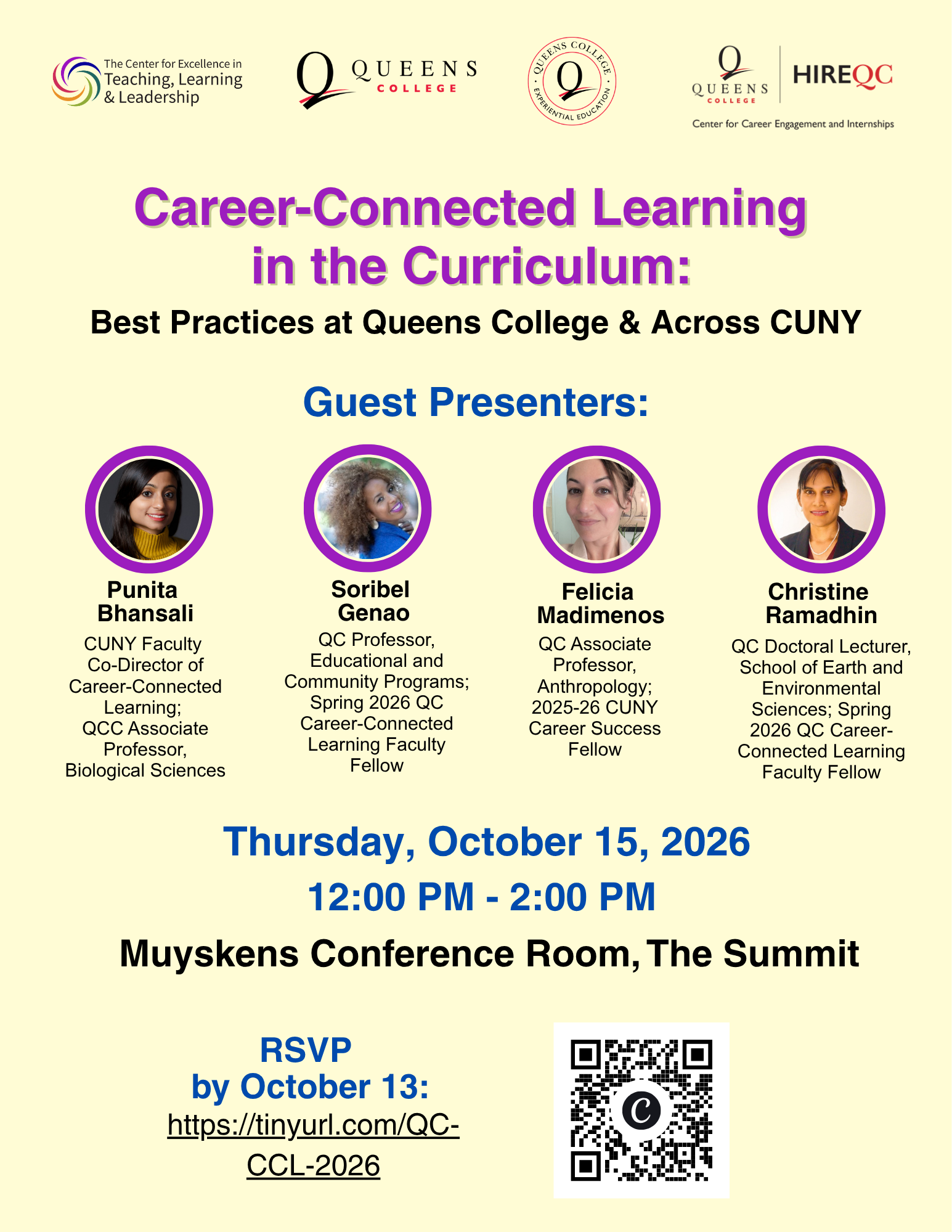 October 15, 2026 Career-Connected Learning in the Curriculum Career Connected Learning in the Curriculum Event Flyer