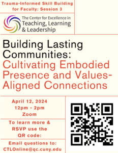 Building Lasting Communities: Cultivating Embodied Presence and Values-Aligned Connections Flyer