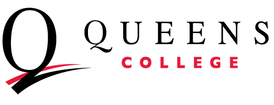 Queens College logo aligned left