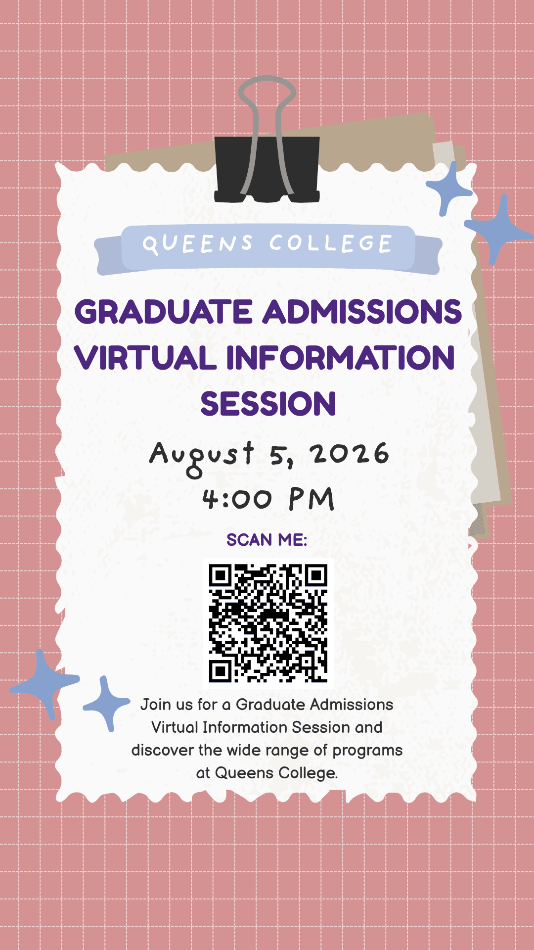 Grad Admissions Info Session Flyers 1