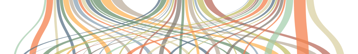 Sankey Diagram A colorful sankey chart.