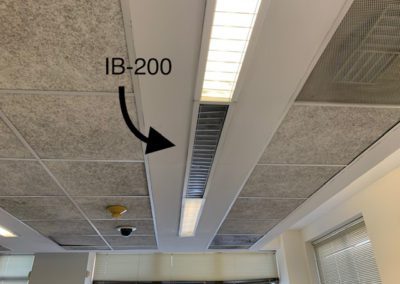 IB-200 ceiling before renovations.