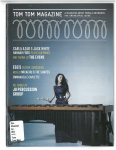 Tom Tom Magazine Issue 12: The Orchestral Issue Cover image of Pei-Ching Wu of Ju Percussion Group Tom Tom Magazine Issue 12: The Orchestral Issue Cover image of Pei-Ching Wu of Ju Percussion Group