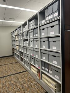 Barbara Rosenthal Papers storage boxes.