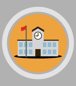 Vector of a school.