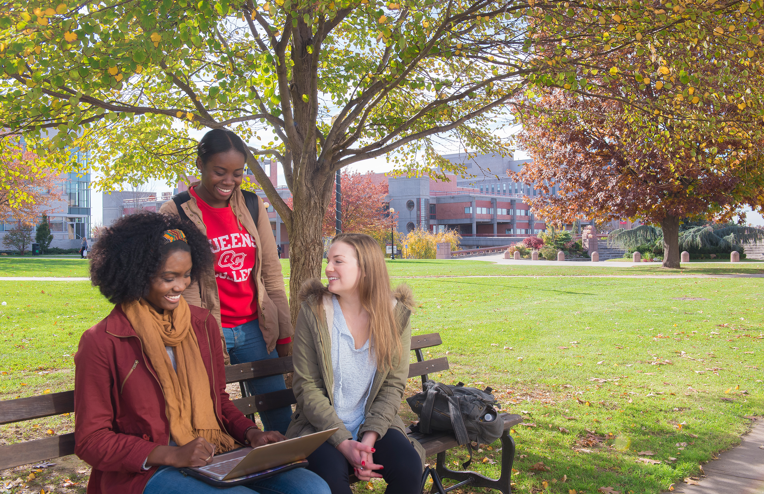 Queens College Students on the Quad