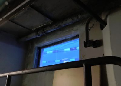 Underground pool window