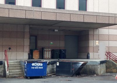 Loading Dock back of Rosenthal Library